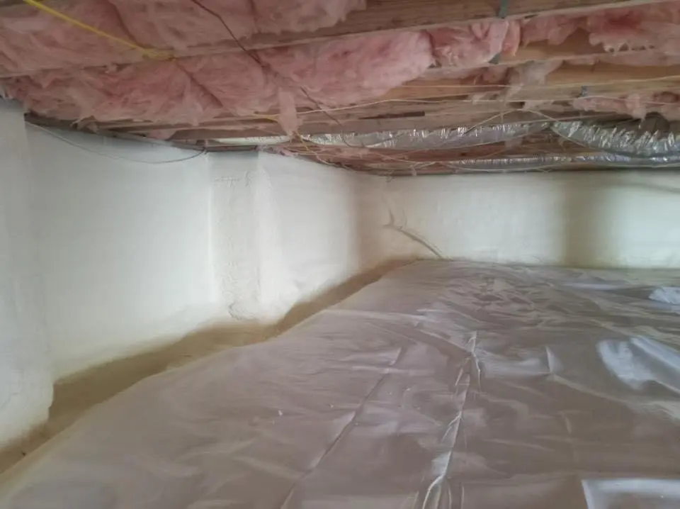 Crawl space encapsulation with closed-cell spray foam for Spray Foam Roofing Repair in Runnemede