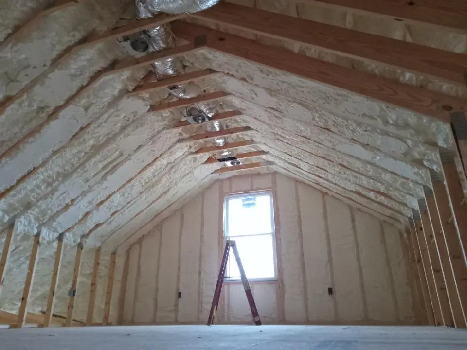 Spray foam roofing application for Crawl Space Insulation project in Runnemede